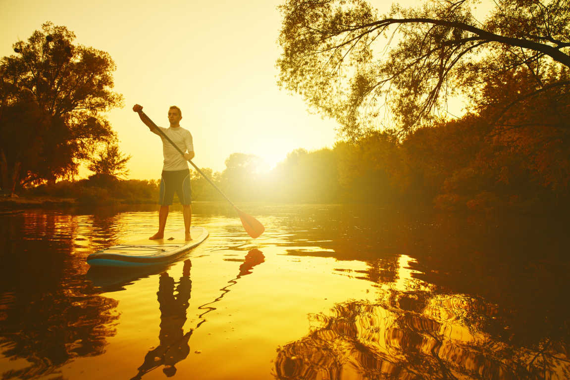 Stand-up-Paddle-lago